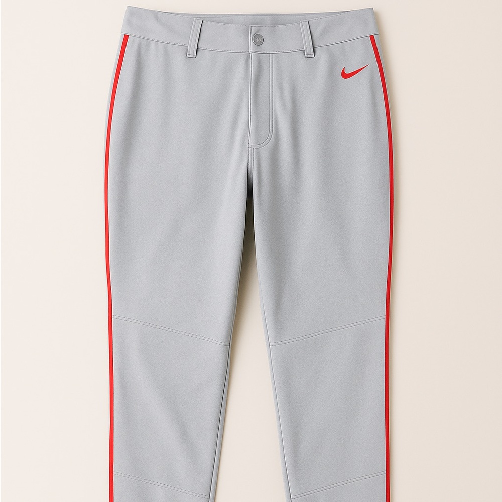 Nike Vapor Gray Joggers with Red Accents Men XL